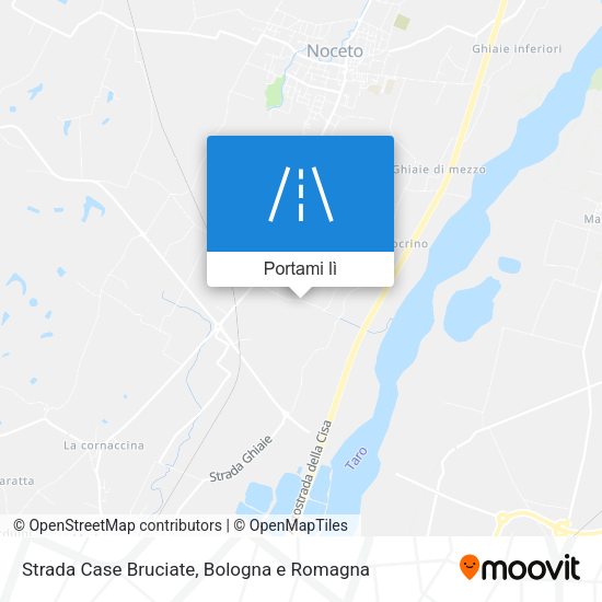 Mappa Strada Case Bruciate
