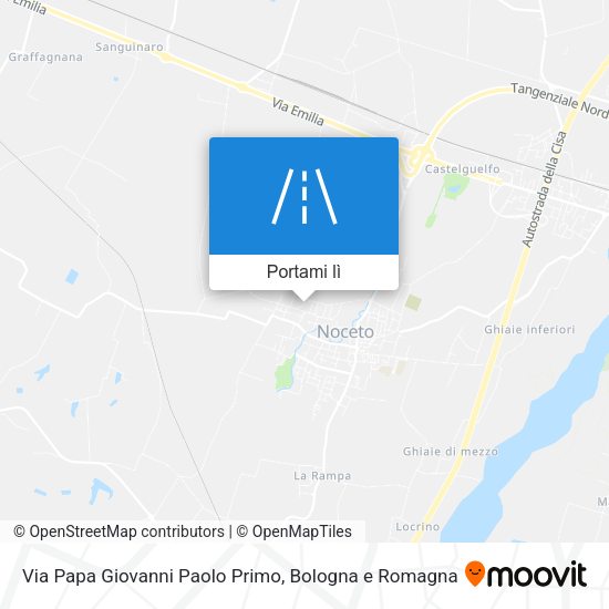 Mappa Via Papa Giovanni Paolo Primo
