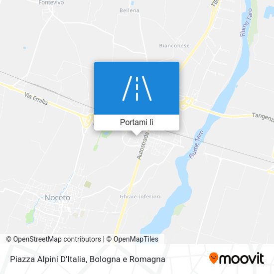 Mappa Piazza Alpini D'Italia