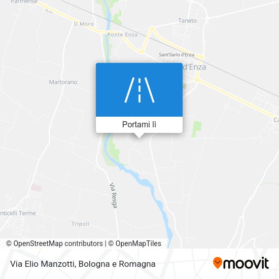 Mappa Via Elio Manzotti