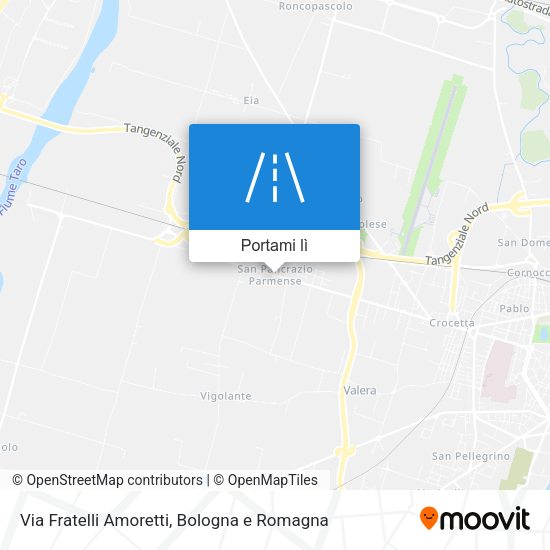 Mappa Via Fratelli Amoretti