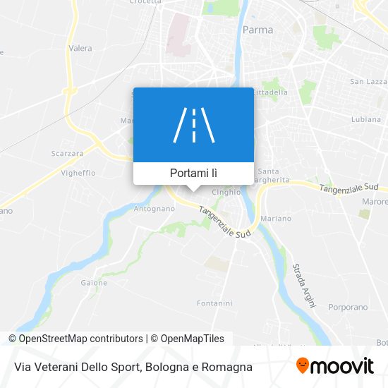 Mappa Via Veterani Dello Sport