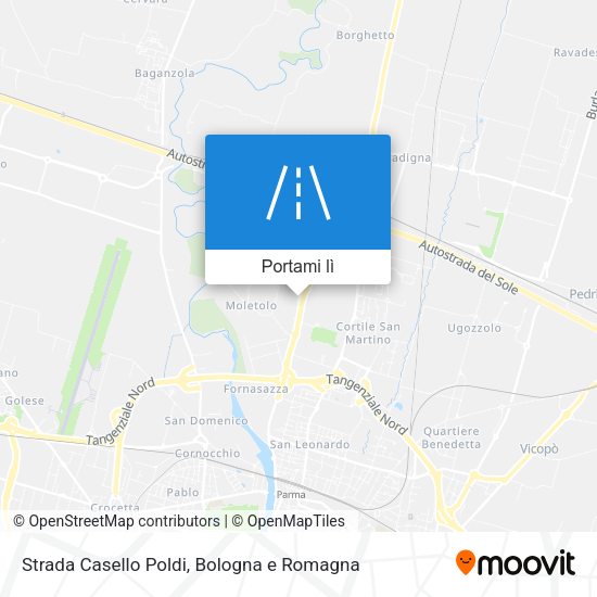 Mappa Strada Casello Poldi