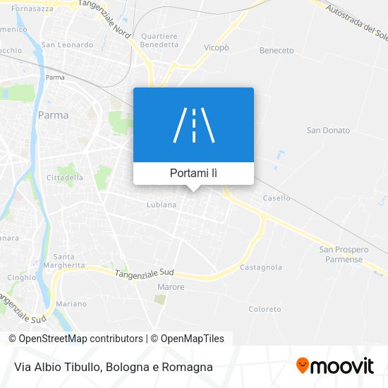 Mappa Via Albio Tibullo