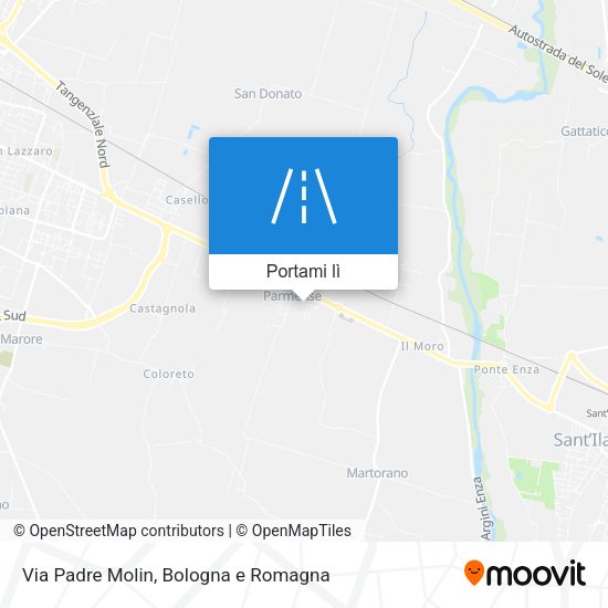 Mappa Via Padre Molin