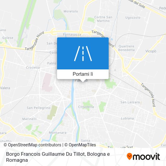 Mappa Borgo Francois Guillaume Du Tillot