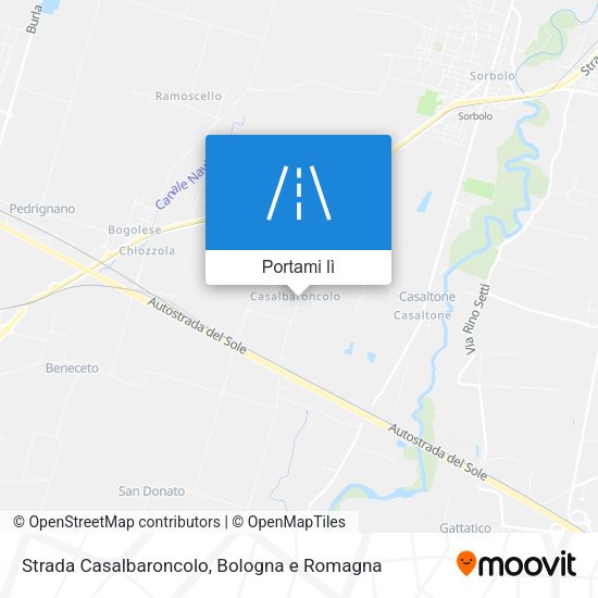 Mappa Strada Casalbaroncolo