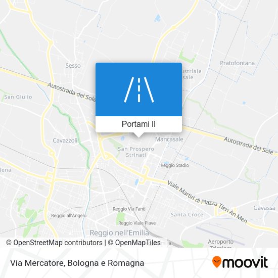 Mappa Via Mercatore