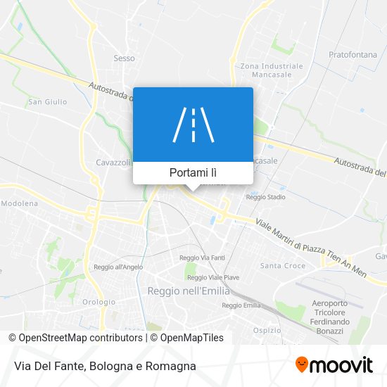Mappa Via Del Fante