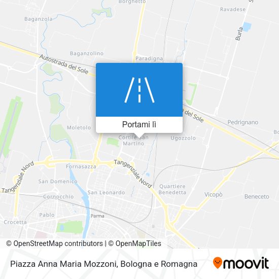 Mappa Piazza Anna Maria Mozzoni