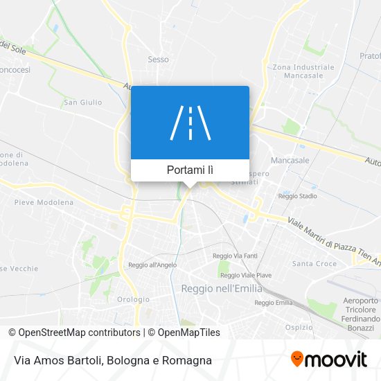 Mappa Via Amos Bartoli