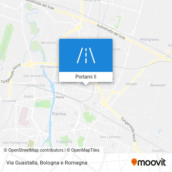 Mappa Via Guastalla