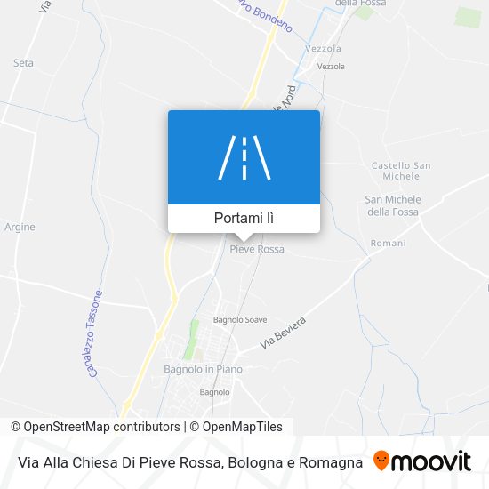 Mappa Via Alla Chiesa Di Pieve Rossa