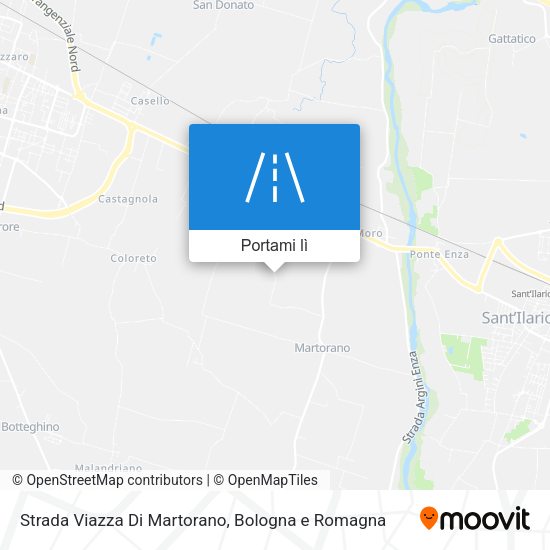 Mappa Strada Viazza Di Martorano