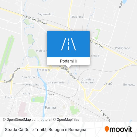 Mappa Strada Cà Delle Trinità