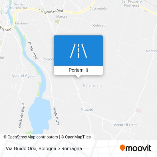 Mappa Via Guido Orsi