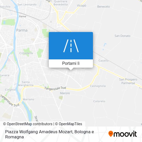 Mappa Piazza Wolfgang Amadeus Mozart