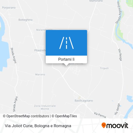 Mappa Via Joliot Curie