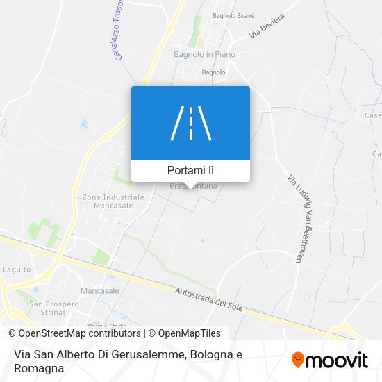 Mappa Via San Alberto Di Gerusalemme