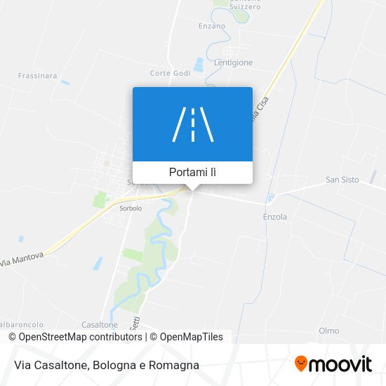 Mappa Via Casaltone