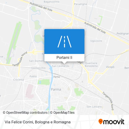 Mappa Via Felice Corini
