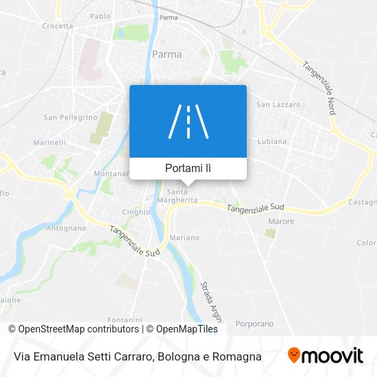 Mappa Via Emanuela Setti Carraro