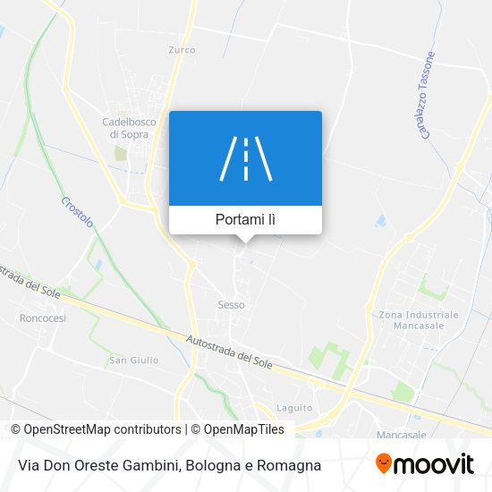 Mappa Via Don Oreste Gambini