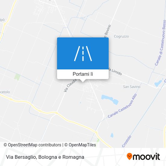 Mappa Via Bersaglio