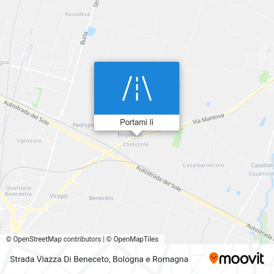Mappa Strada Viazza Di Beneceto
