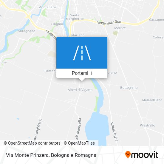 Mappa Via Monte Prinzera