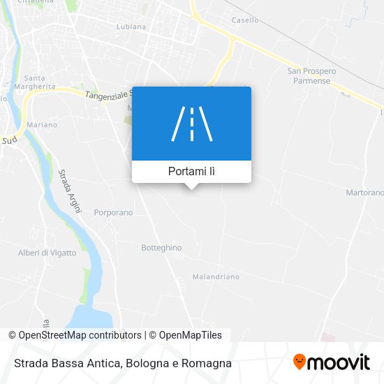 Mappa Strada Bassa Antica