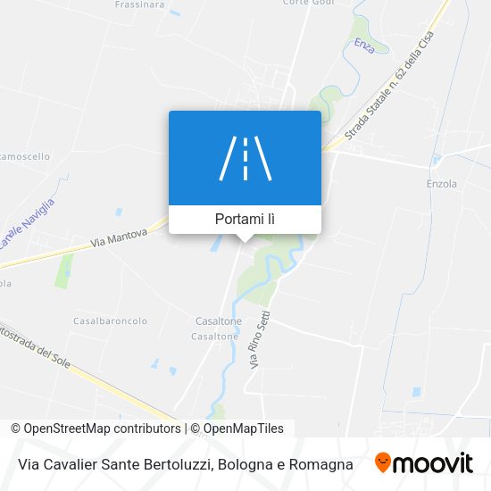 Mappa Via Cavalier Sante Bertoluzzi