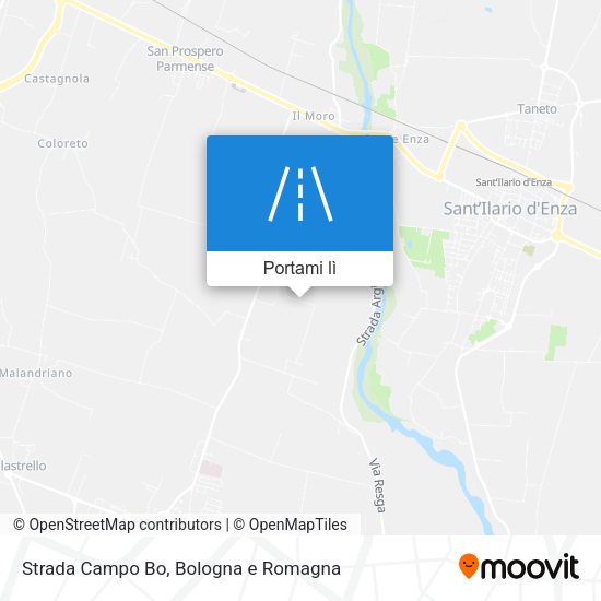 Mappa Strada Campo Bo
