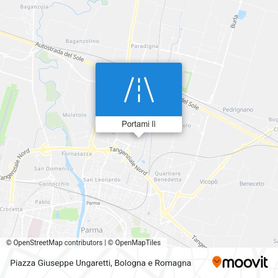 Mappa Piazza Giuseppe Ungaretti