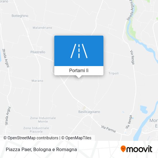 Mappa Piazza Paer