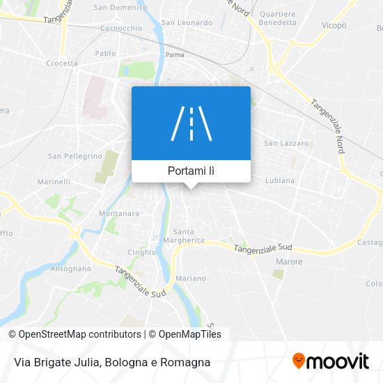 Mappa Via Brigate Julia