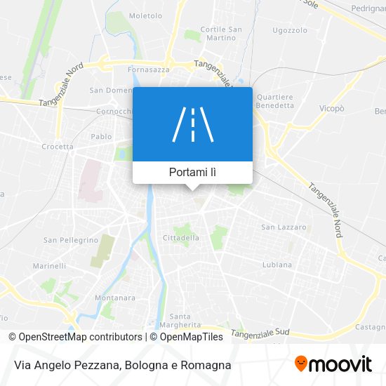 Mappa Via Angelo Pezzana