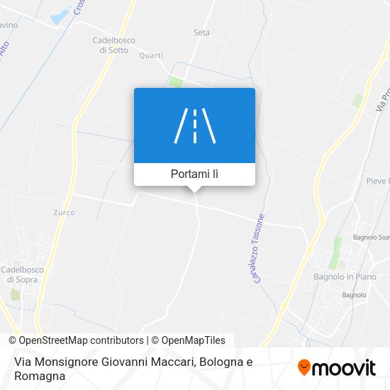 Mappa Via Monsignore Giovanni Maccari