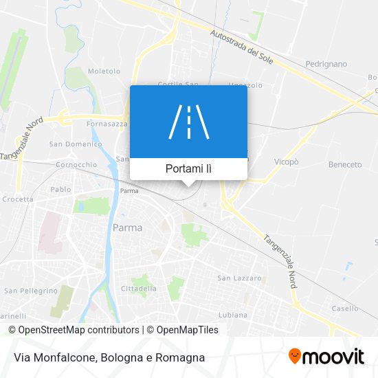 Mappa Via Monfalcone