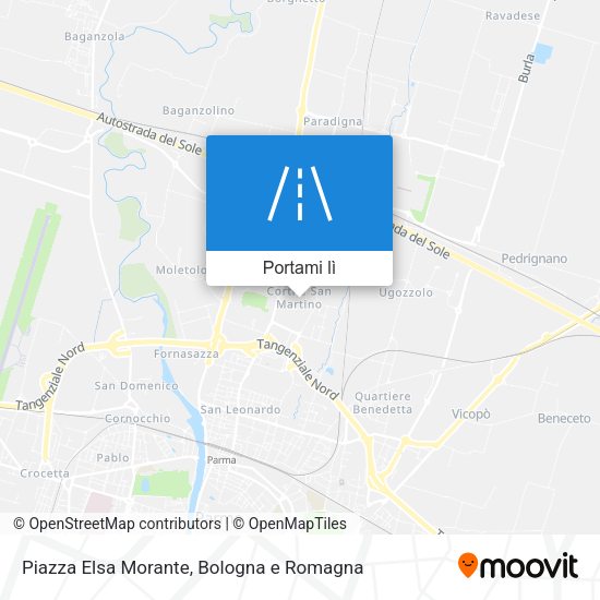 Mappa Piazza Elsa Morante