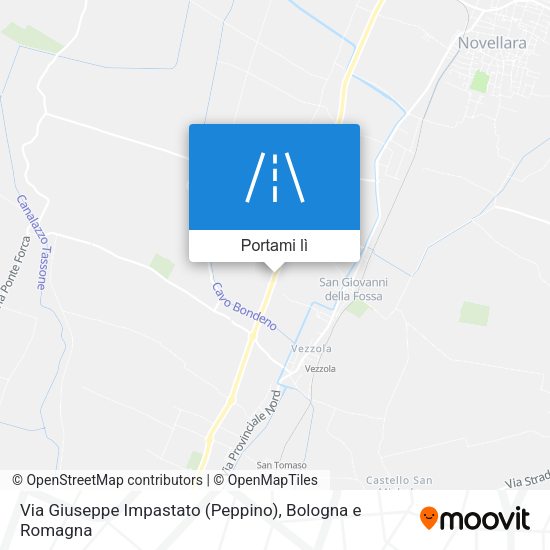 Mappa Via Giuseppe Impastato (Peppino)