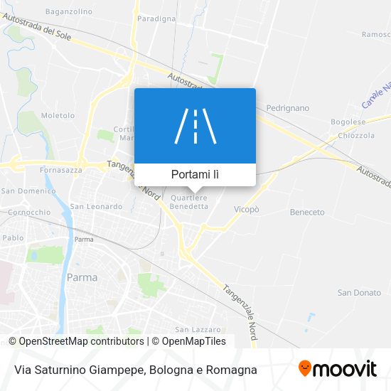 Mappa Via Saturnino Giampepe