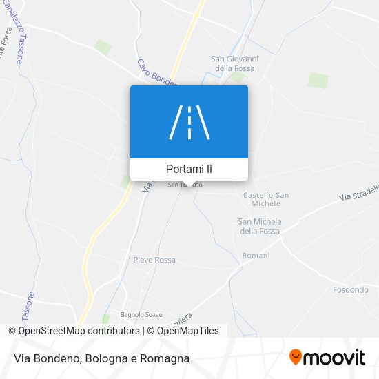 Mappa Via Bondeno