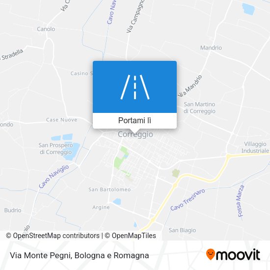 Mappa Via Monte Pegni