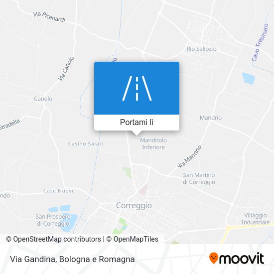 Mappa Via Gandina