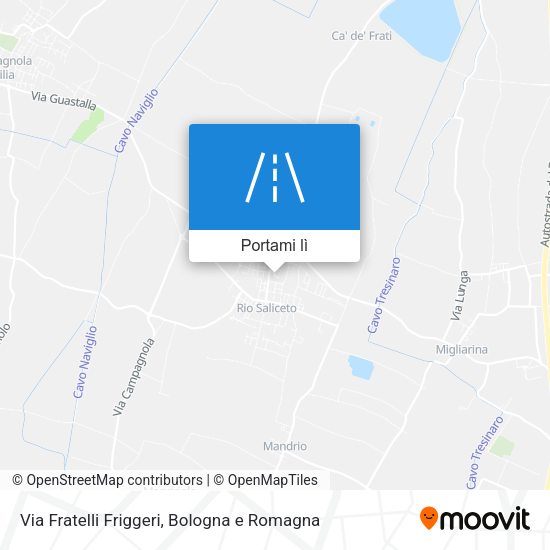 Mappa Via Fratelli Friggeri