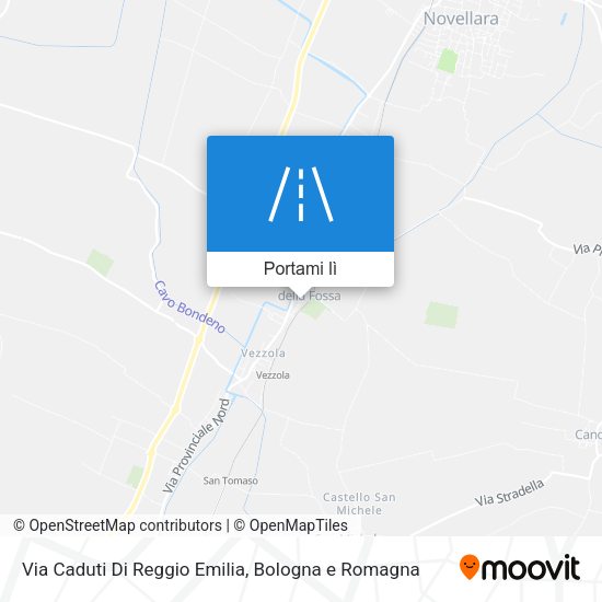 Mappa Via Caduti Di Reggio Emilia