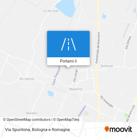 Mappa Via Spuntona