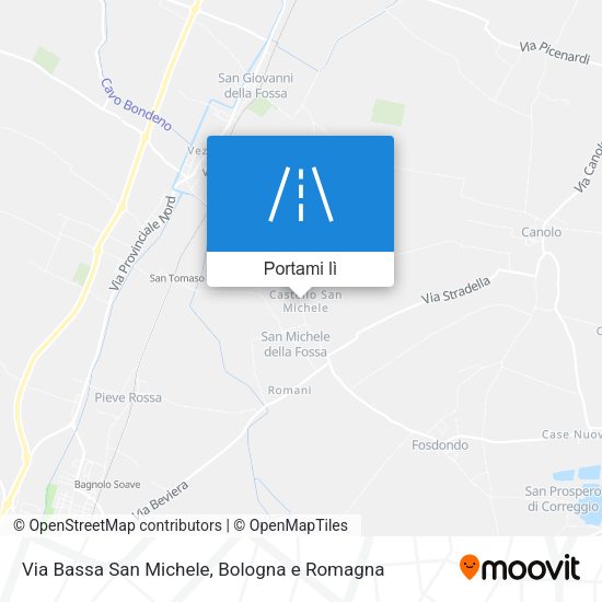 Mappa Via Bassa San Michele