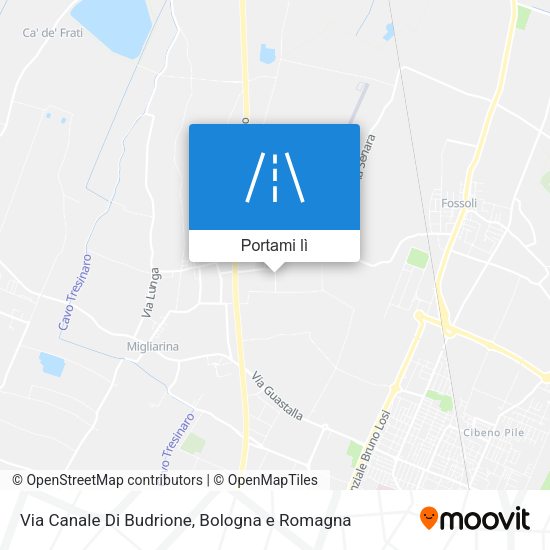 Mappa Via Canale Di Budrione